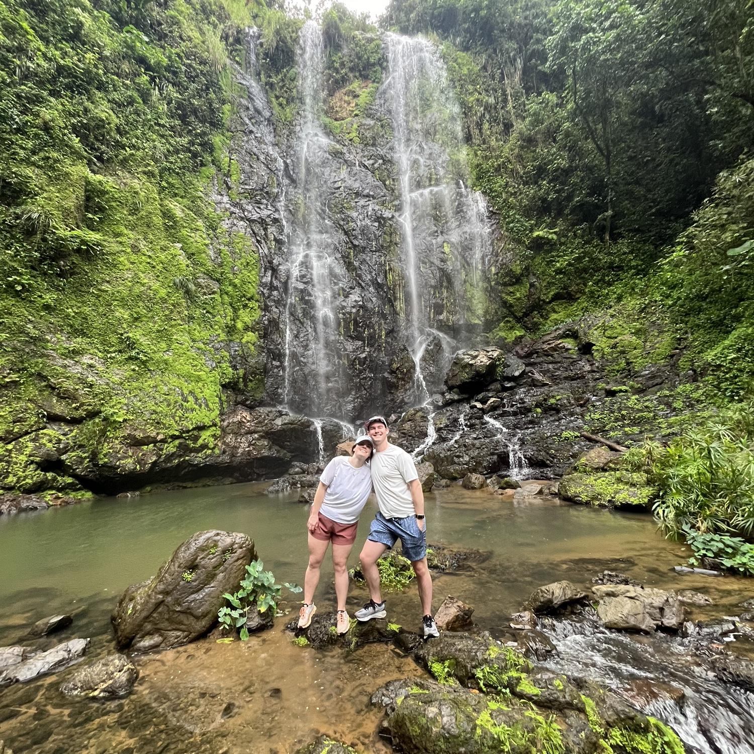 Hiked to a waterfall in Puerto Rico! 2023