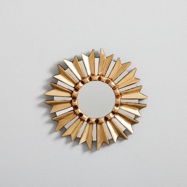 Peruvian Wall Mirror, 8.5" Starburst