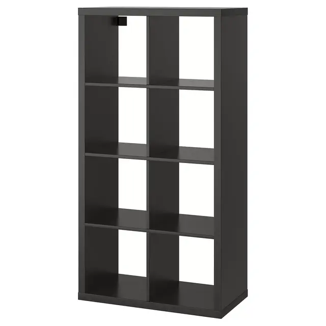 KALLAX Shelf unit, black-brown30 3/8x57 7/8 "