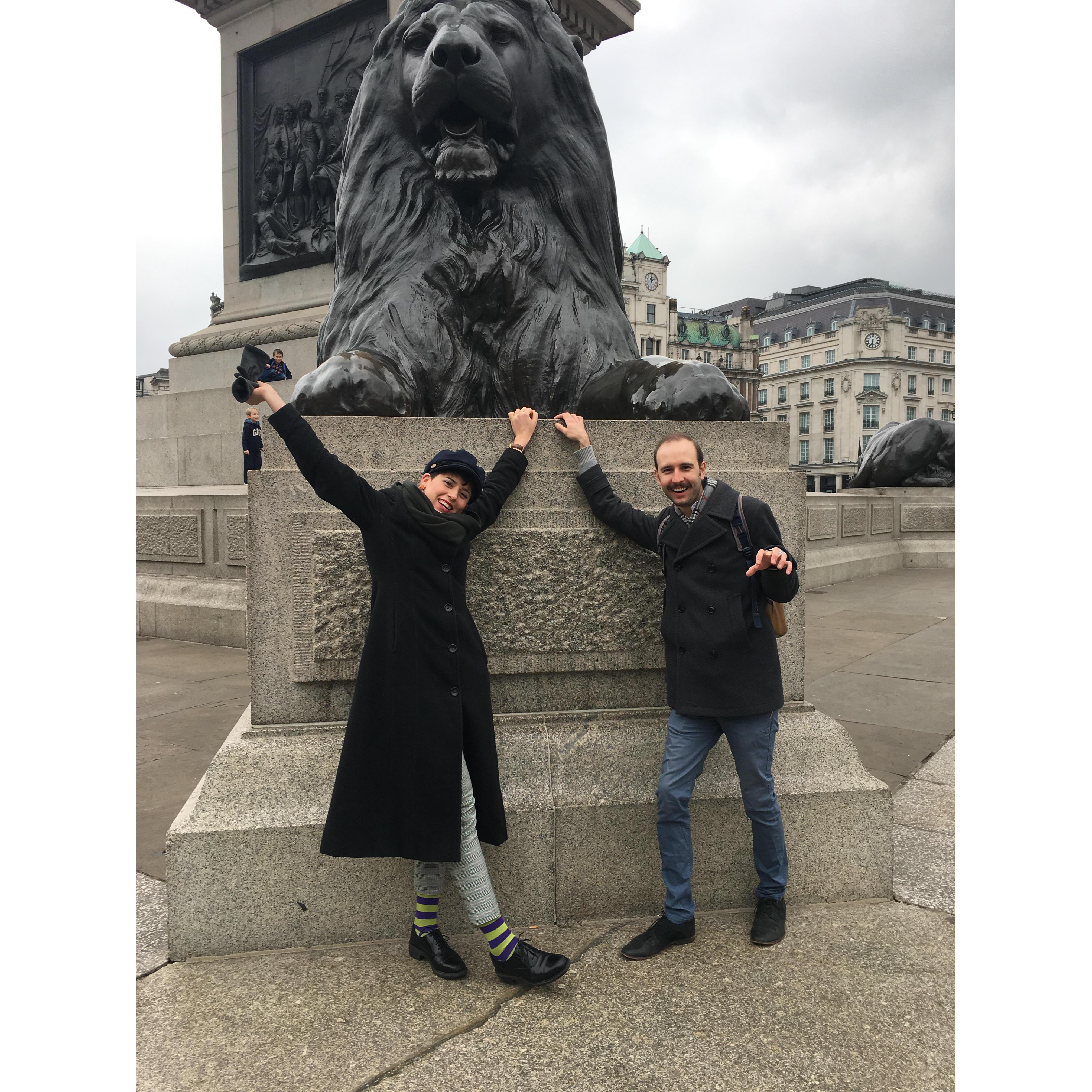 Match made in Trafalgar Square.