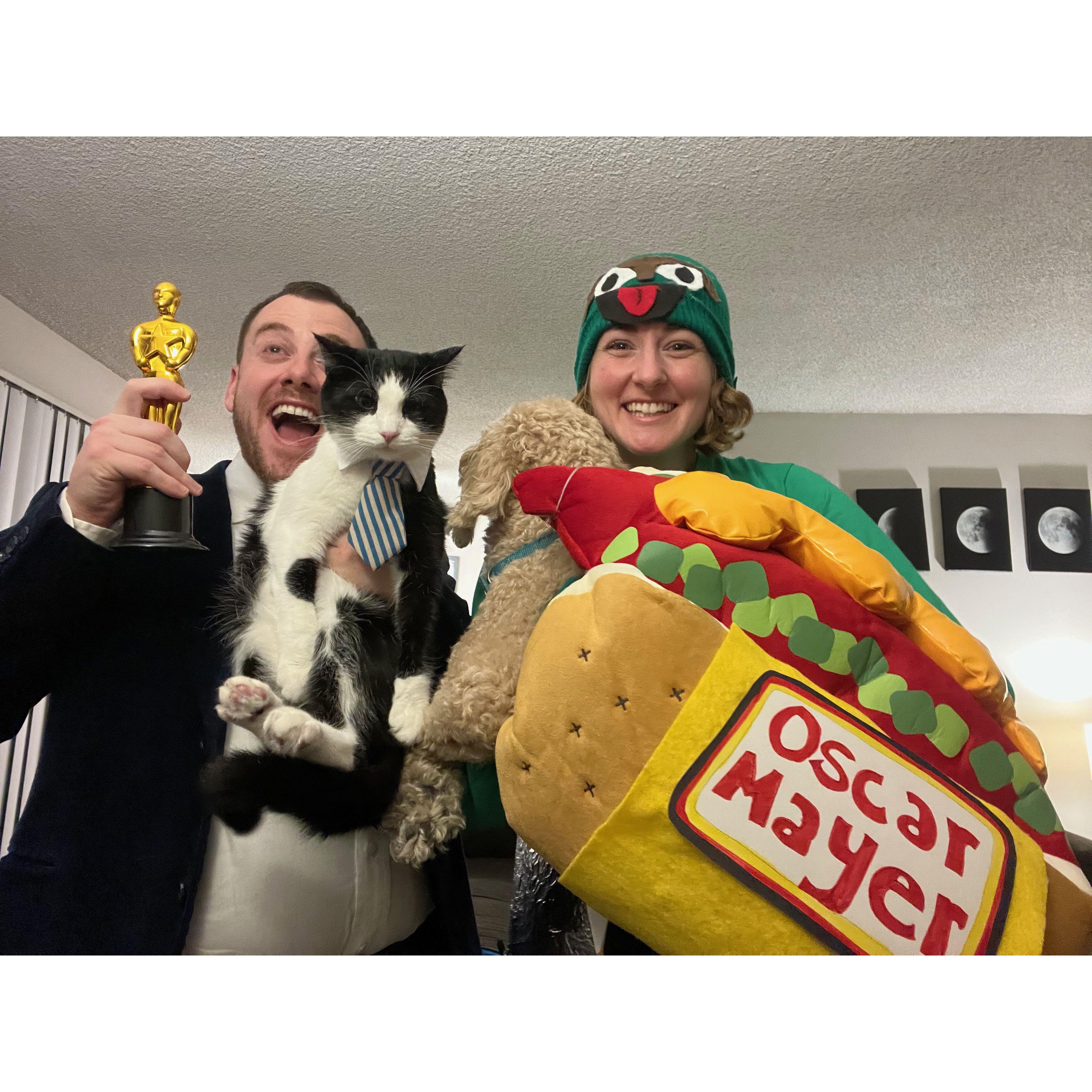 Our "Oscar" themed Halloween.