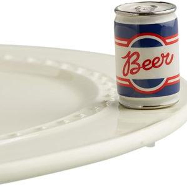 Nora Fleming Beer Me (Beer Can) A199 - Hand-Painted Ceramic Unique Décor - Summer Minis for The Home and Office
