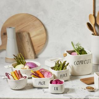 Rae Dunn Stem Print 3-Piece Mise En Place Containers