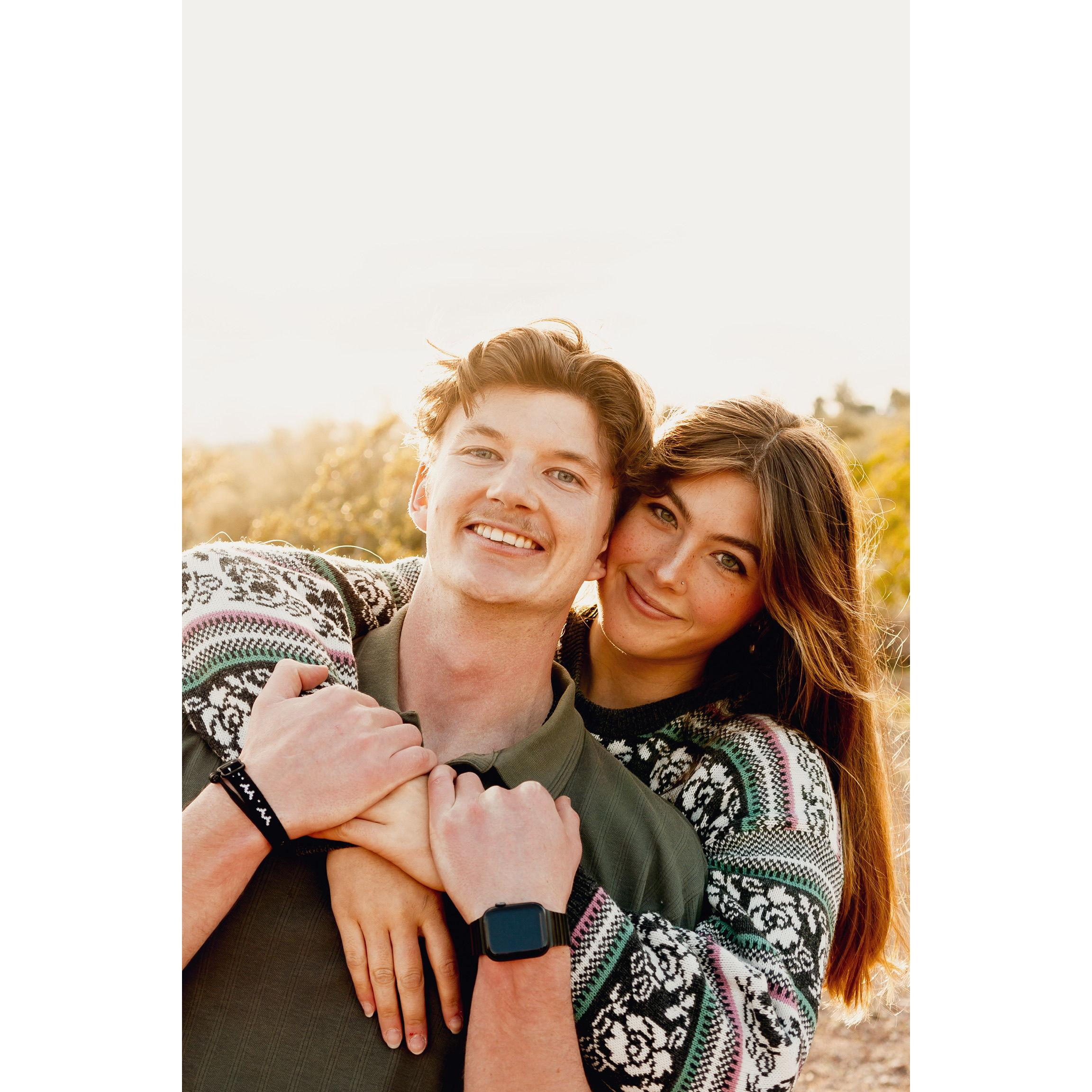 Jess won a free photoshoot for our sixth month anniversary!