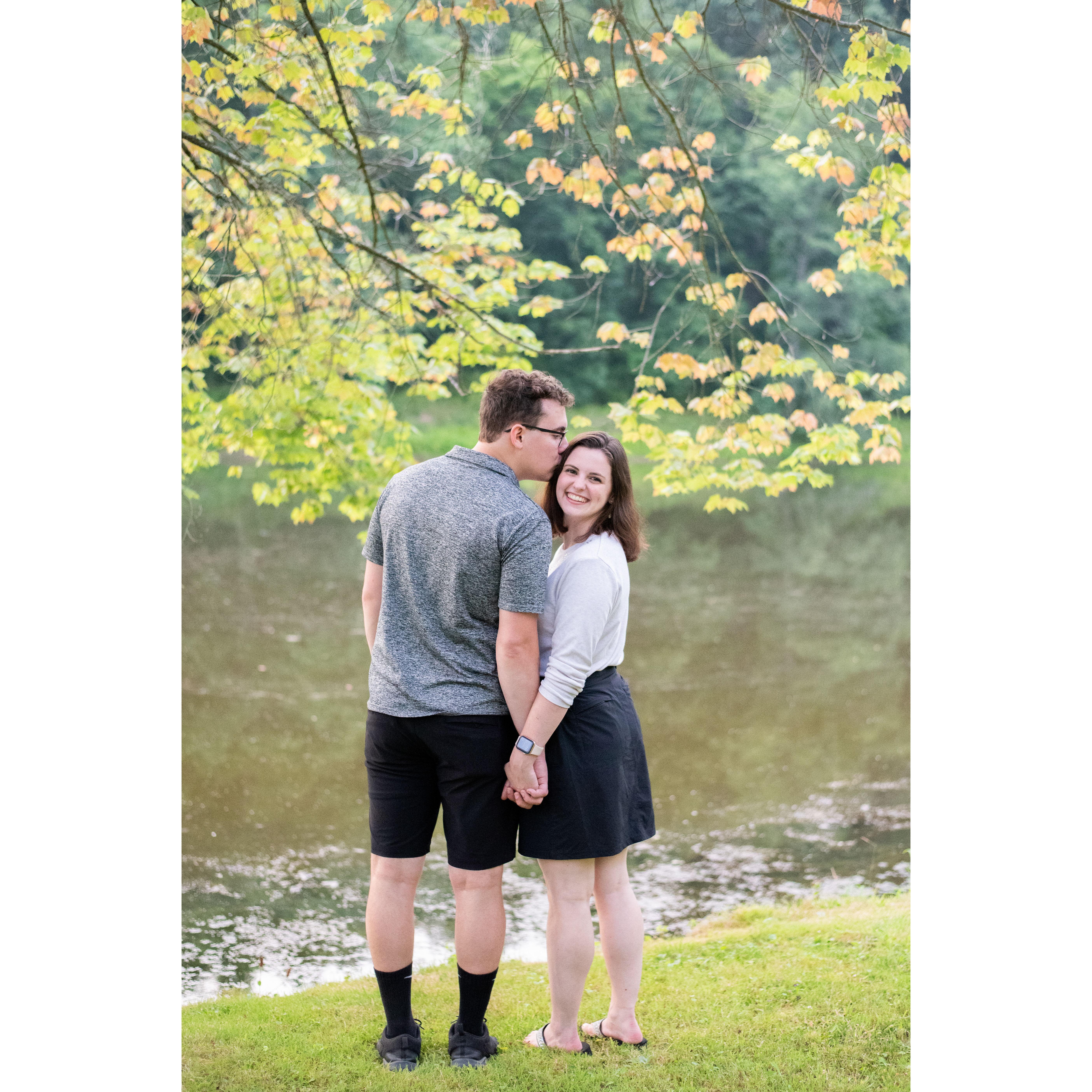 Thank you Maggie for our beautiful engagement pictures, and thank you Almost, Almost Heaven for the beautiful backdrop! @MaggieAnnPhoto & Waterfall-Weddings.com