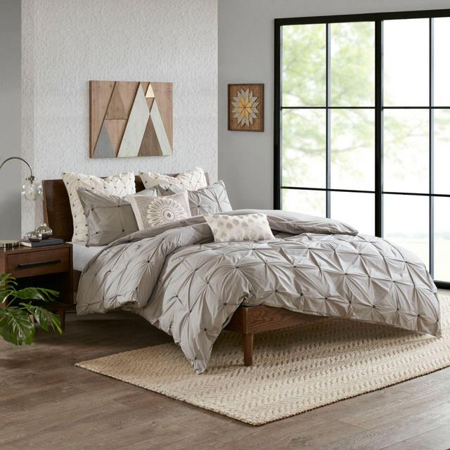 INK+IVY Masie King/California King Comforter Set in Grey