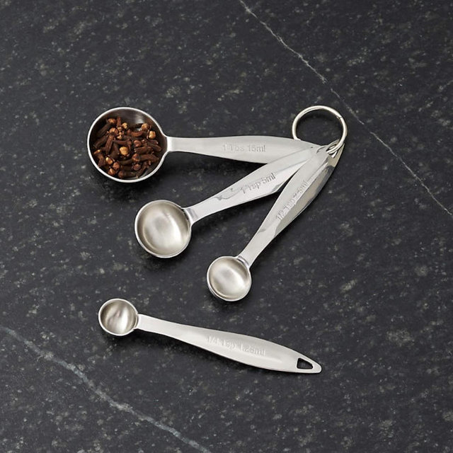 Stainless Steel Measuring Spoons, Set of 4