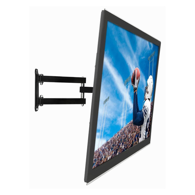 Mount-It! TV Wall Mount Full Motion LCD, LED 4K TV Swivel Bracket for 23 - 55 inch Screen Size, Compatible with VESA 400x400, 66 Lbs. Capacity, Black