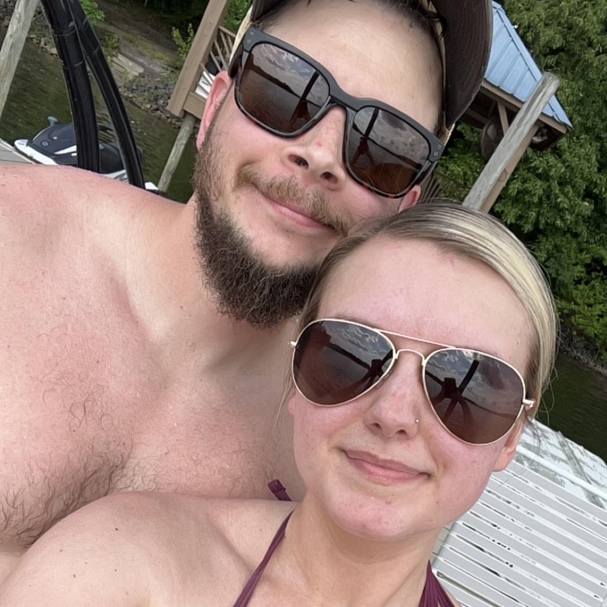 one of our many Summer days taking the boat out for some fun to the place we first met, Mountain Island Lake