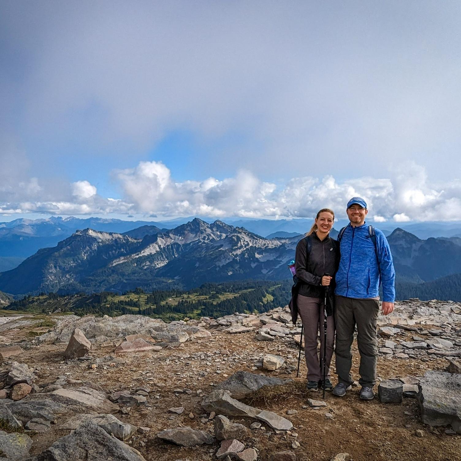 Mount Rainer with Mount St Helen’s in the distance behind us 09/2023