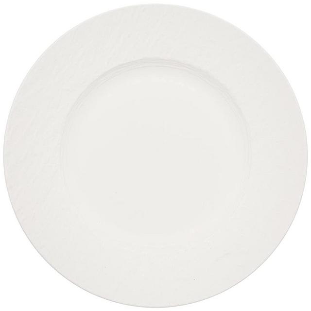 Villeroy & Boch Manufacture Rock Blanc Salad Plate, 8.5 in, Premium Porcelain, White