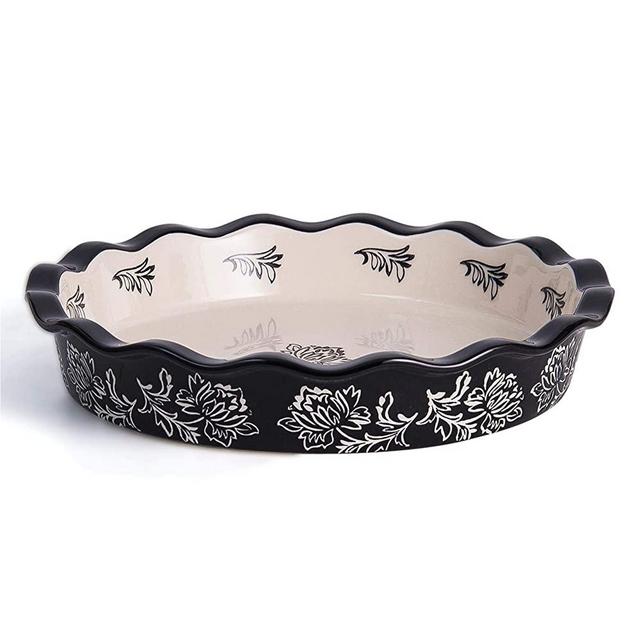 Wisenvoy Pie Pan Ceramic Pie Dish Pie Plate Deep Dish Pie Pan Non-Stick Pie Pans for Baking Pie Pans Pie Dishes
