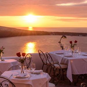 Sunset Dinner in Santorini