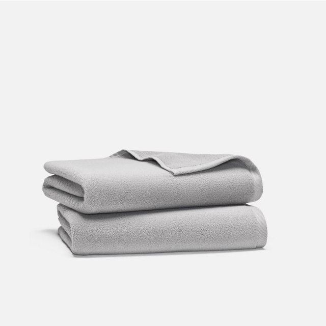 Plush Turkish Cotton Bath Towels- Pewter