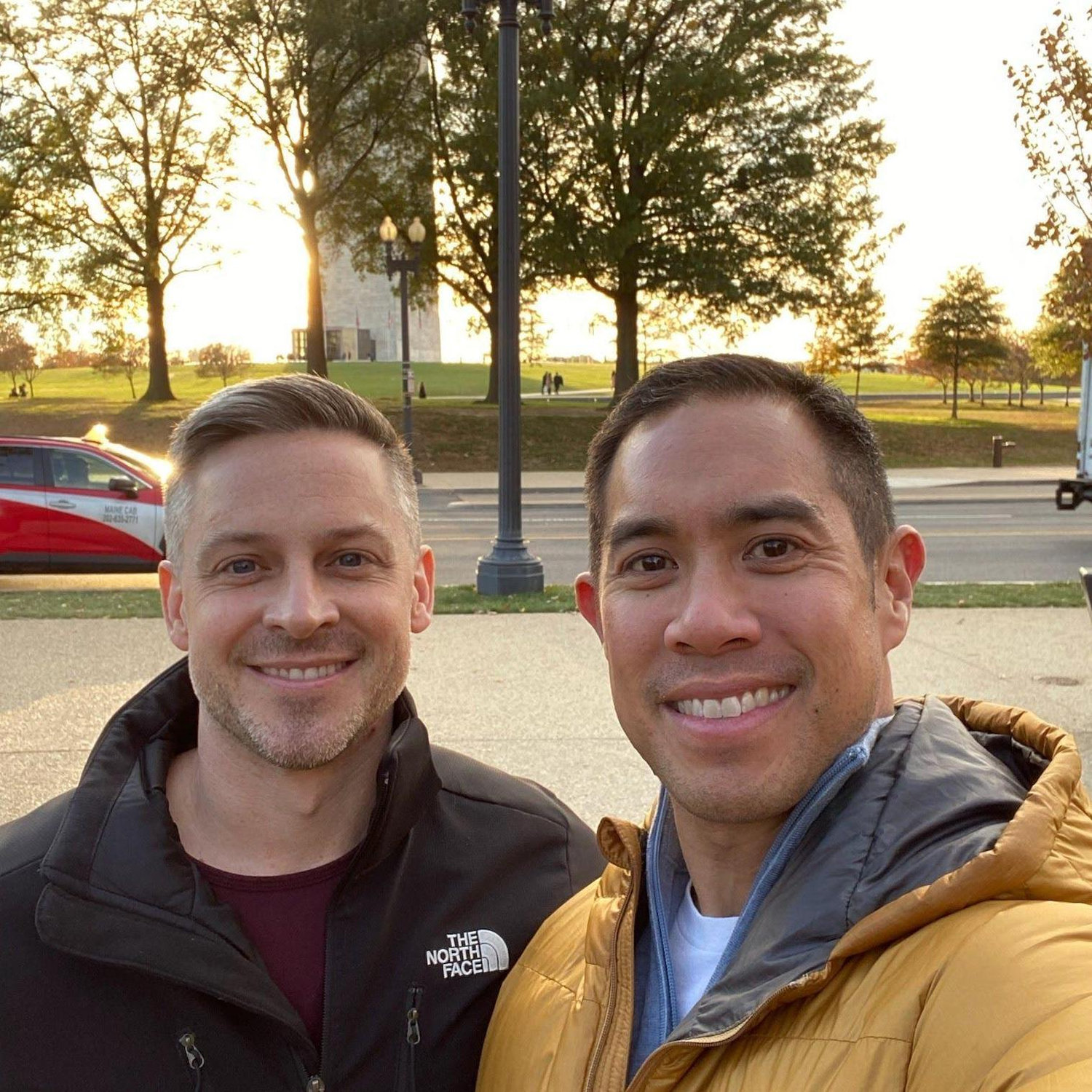 Visiting the Mall in Washington DC.