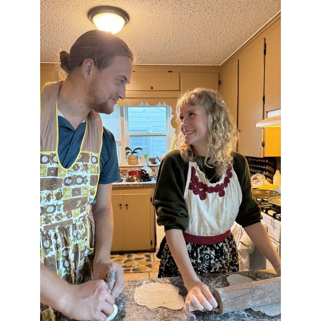 Making dumplings back in America