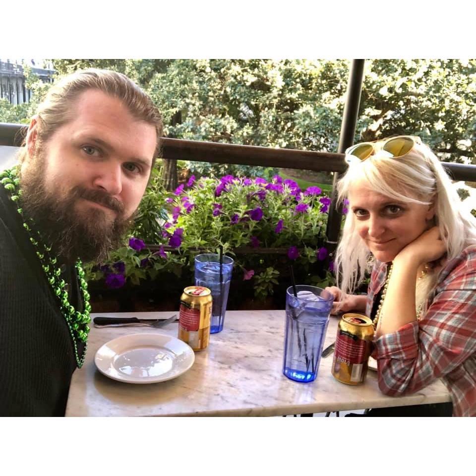 Lunch in NOLA--for Brandon's Bday/Our Engagement trip!