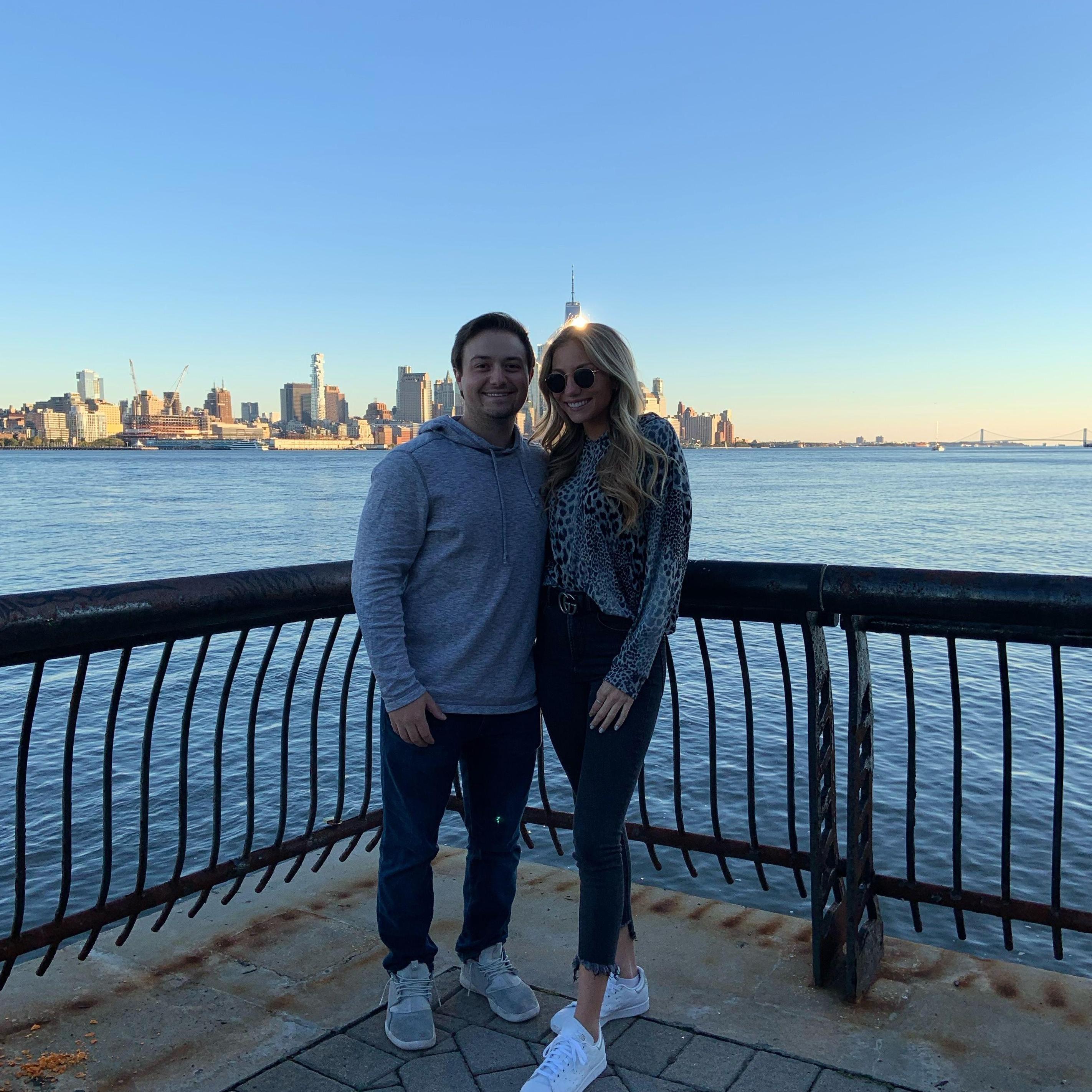 Hoboken NJ where the couple now lives together!