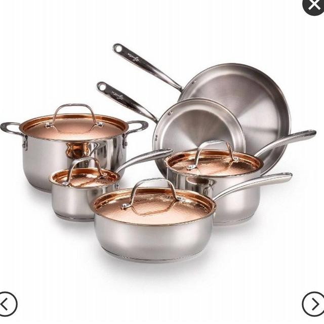 Lagostina Copper Elegance 10pc Cookware Set