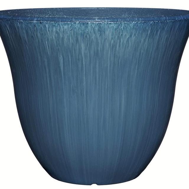 Honeysuckle Planter, Patio Pot, 15" Ocean