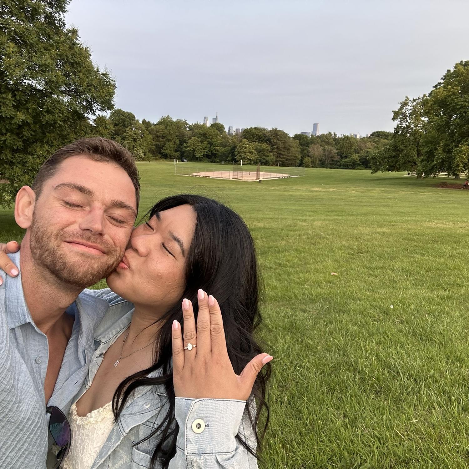 The day he proposed! 💍