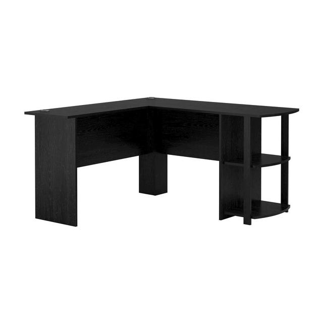 Fieldstone L-Shaped Desk with Bookshelves - Black - Room & Joy