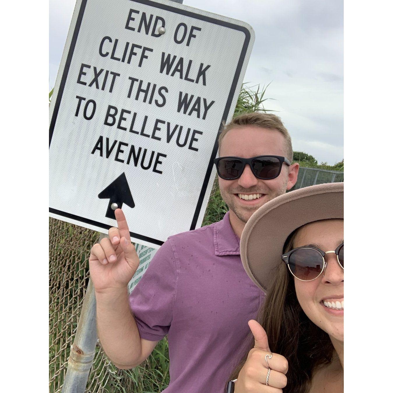 Survived the ENTIRE Cliff Walk out and back... if you know, you know