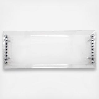 Pearled Handled Acrylic Tray