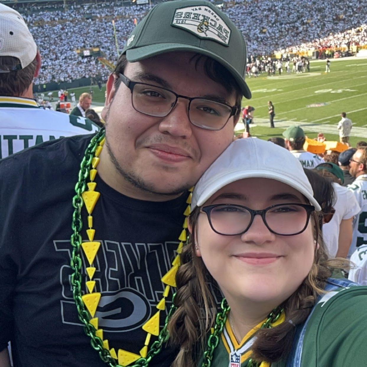 Jesse's first Packer game!