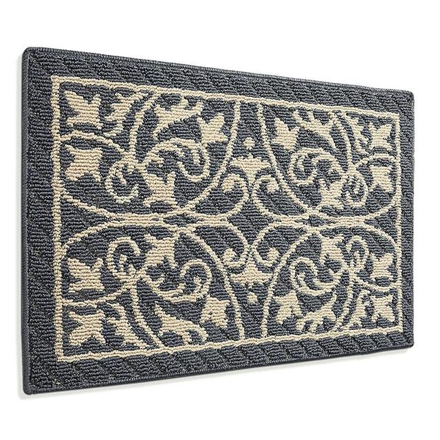 DEXI Door Mat Entry Indoor Floor Mats Inside Doormat Front Entrance Rug Machine Washable,19.5"x31.5",Dark Gray