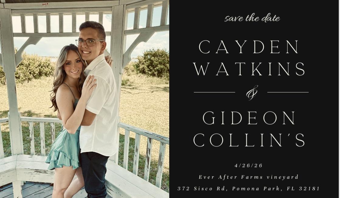 The Wedding Website of Cayden Watkins and Gideon Collins