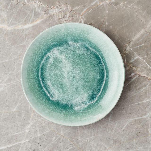 Caspian Aqua Reactive Glaze Salad Plate