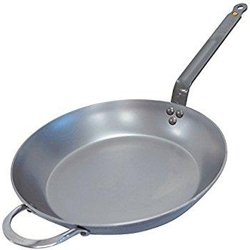 DeBuyer Mineral B Element Iron Frypan, 12.6-Inch Round