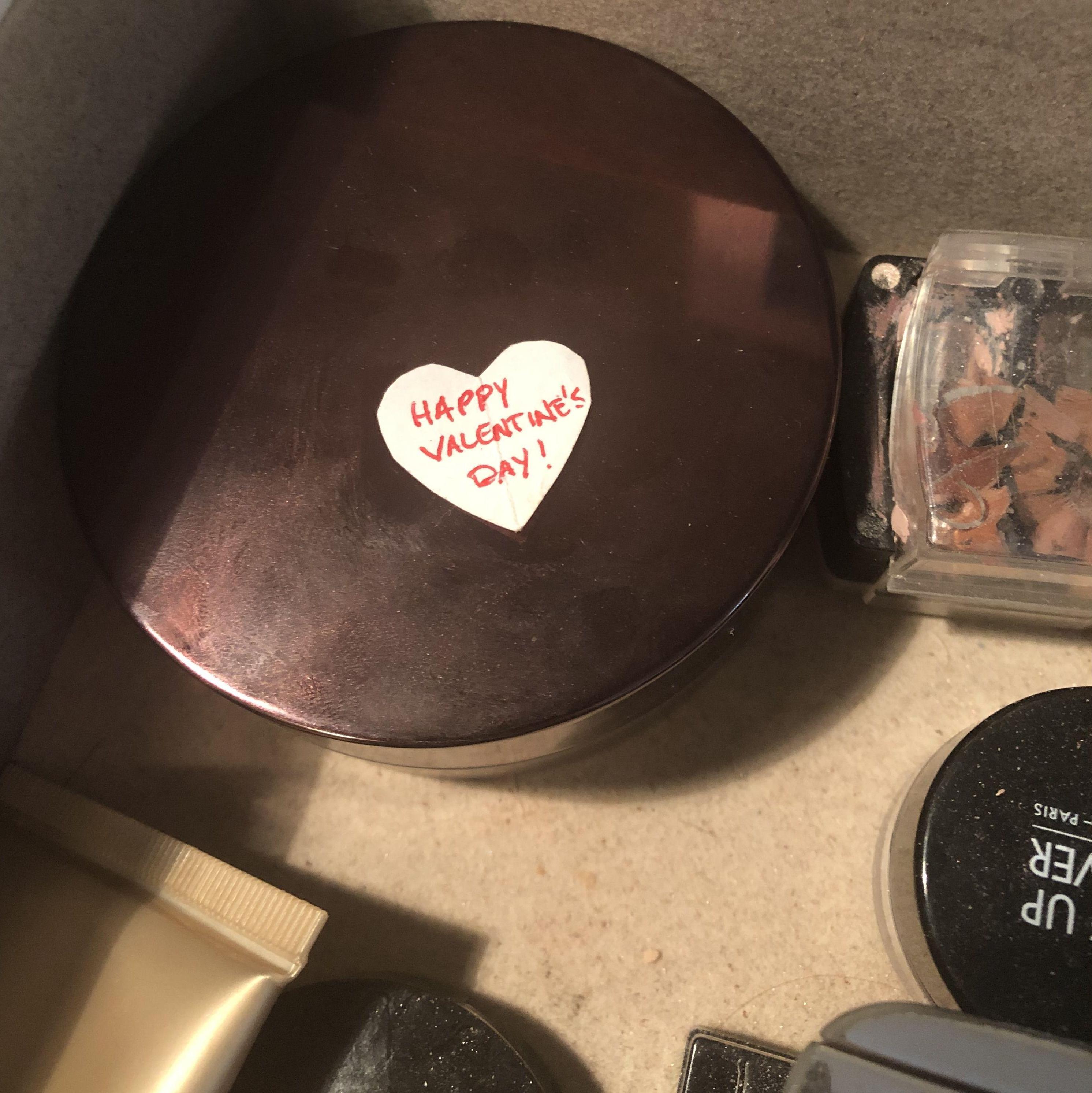 Our first Valentines and third date, I said "don't make it a big deal." Who knew a tiny note would eventually mean big.