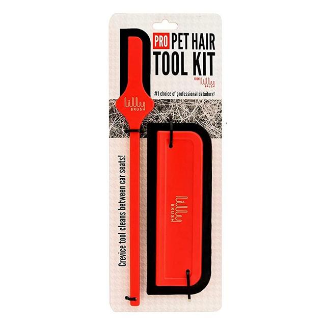 Lilly Brush Pro Pet Hair Tool Kit (for Dog Hair and Cat Hair Embedded in Cars, Carpets, Cat Trees, and Fabrics)