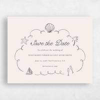 Beige Wedding Save the Date - Boracay Landscape