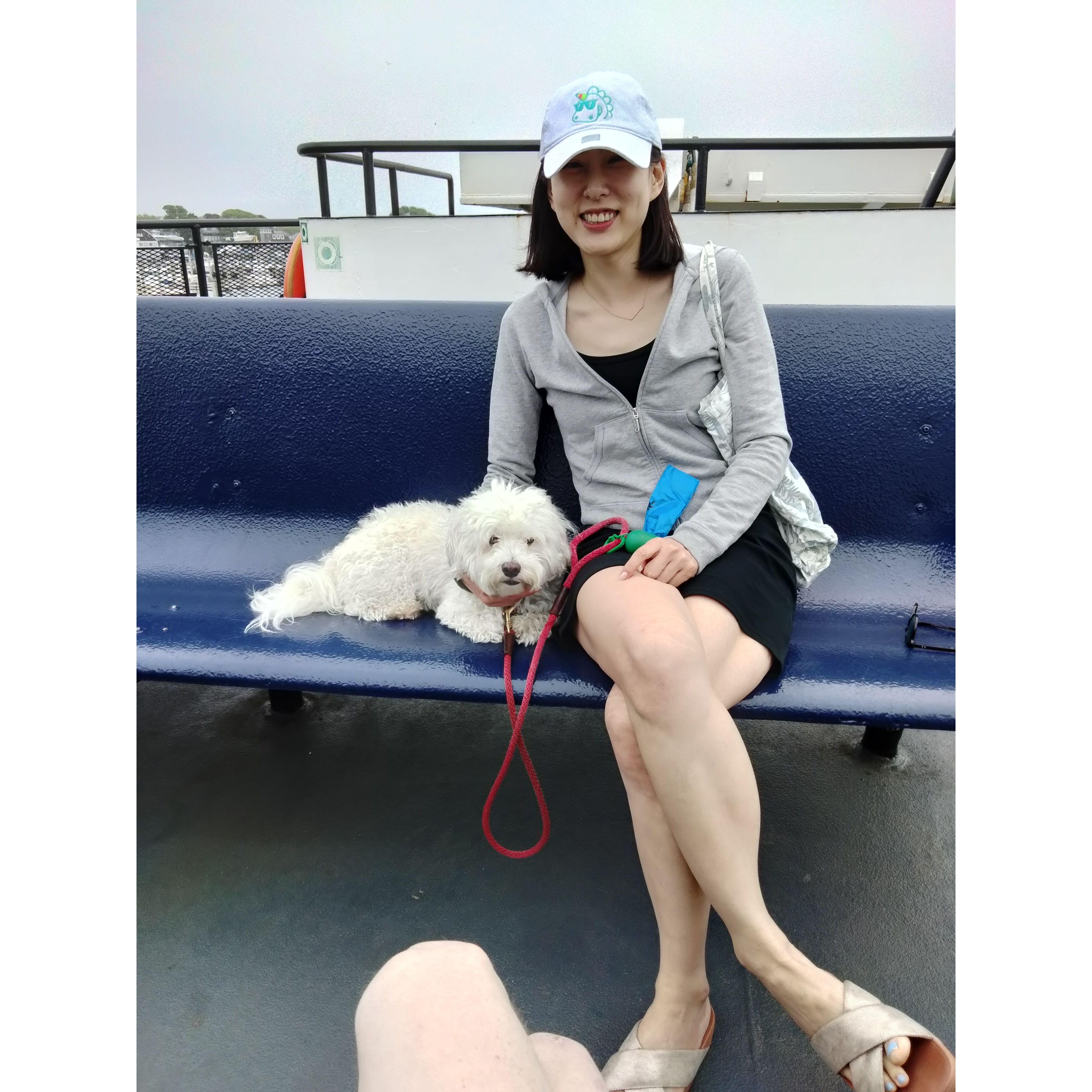 On the ferry to Nantucket