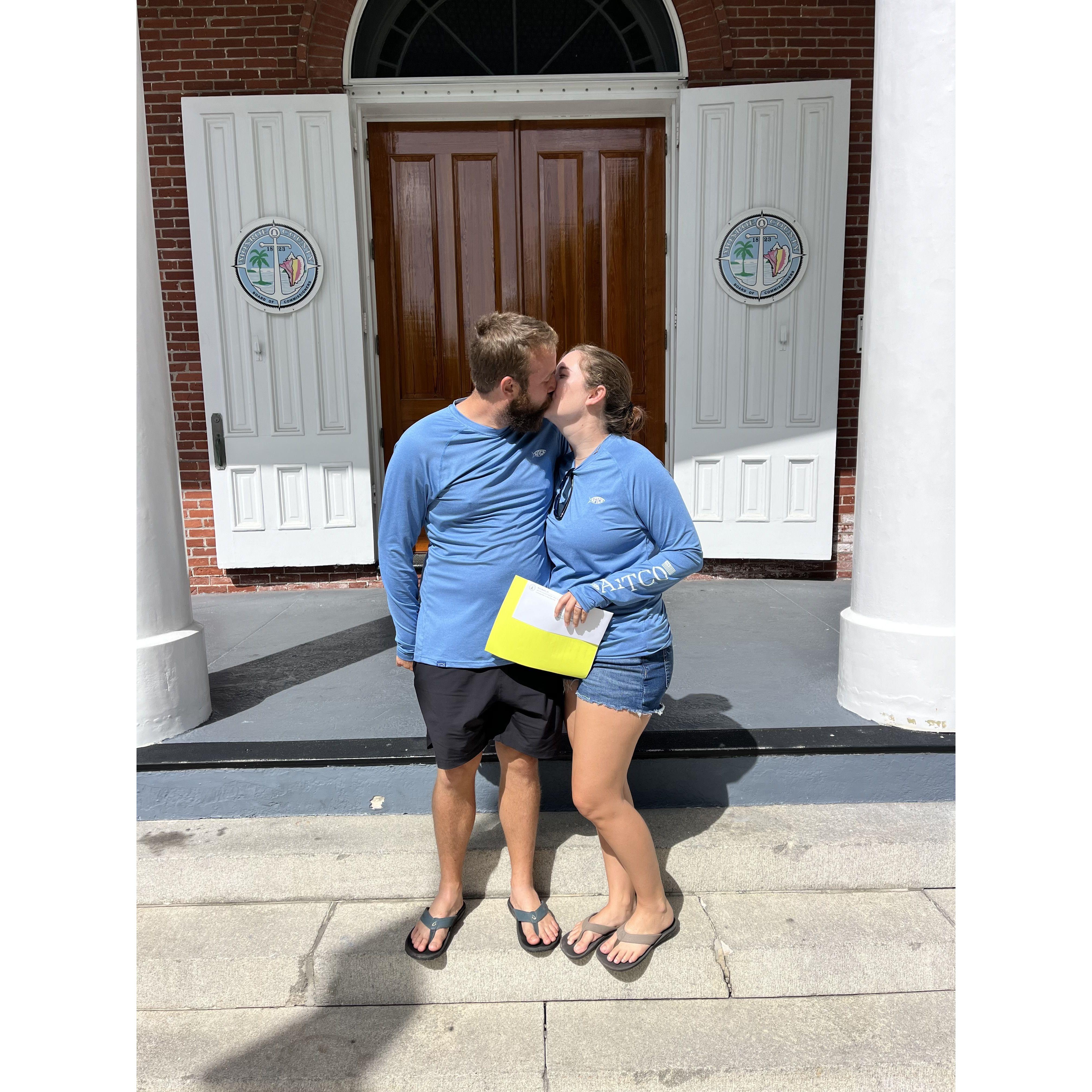 We got our marriage license!!