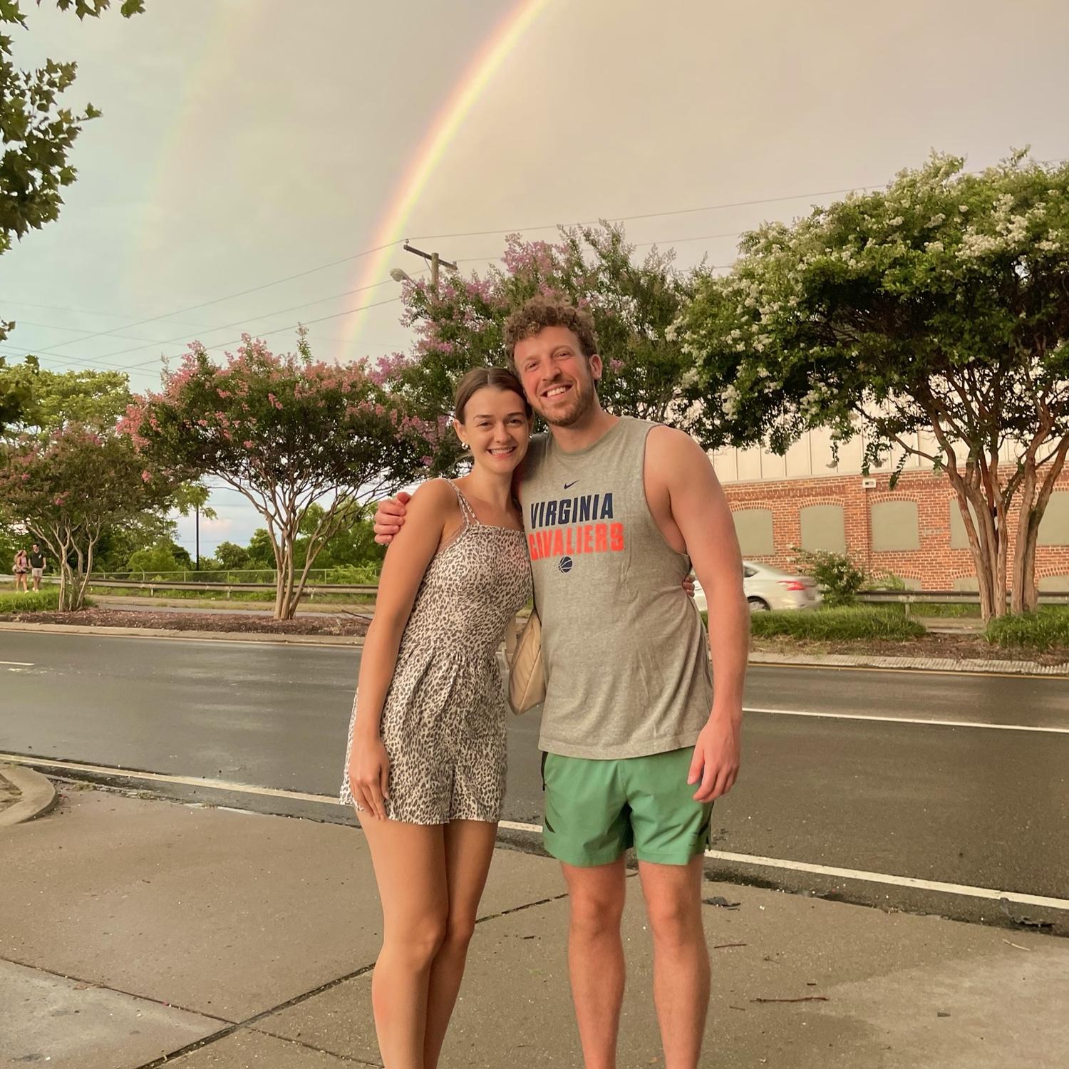 Rainbow in Richmond, VA, July, 2023.