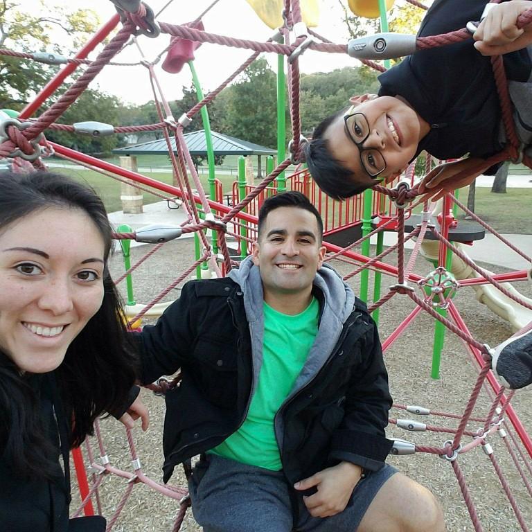It may not look like it, but we were pretty high off the ground here