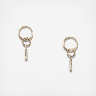 Caen Diabar Huggie Earrings