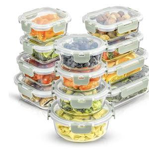 JoyJolt 24pc Borosilicate Glass Storage Containers with Lids