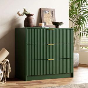 3 Drawer Dresser, Green
