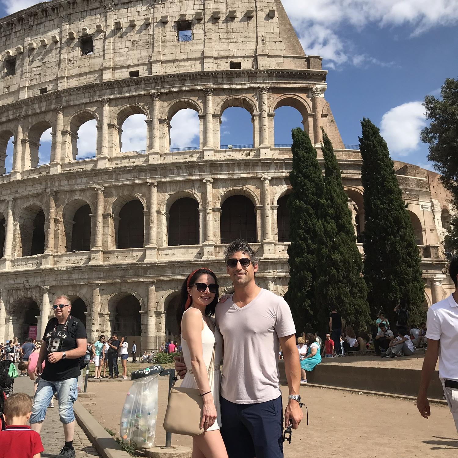 Our first city abroad together, Rome. As soon as we arrived we to see the iconic Colosseum