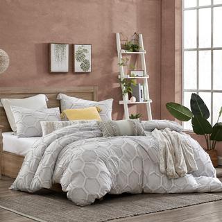 Clipped Honeycomb 3-Piece Comforter Set