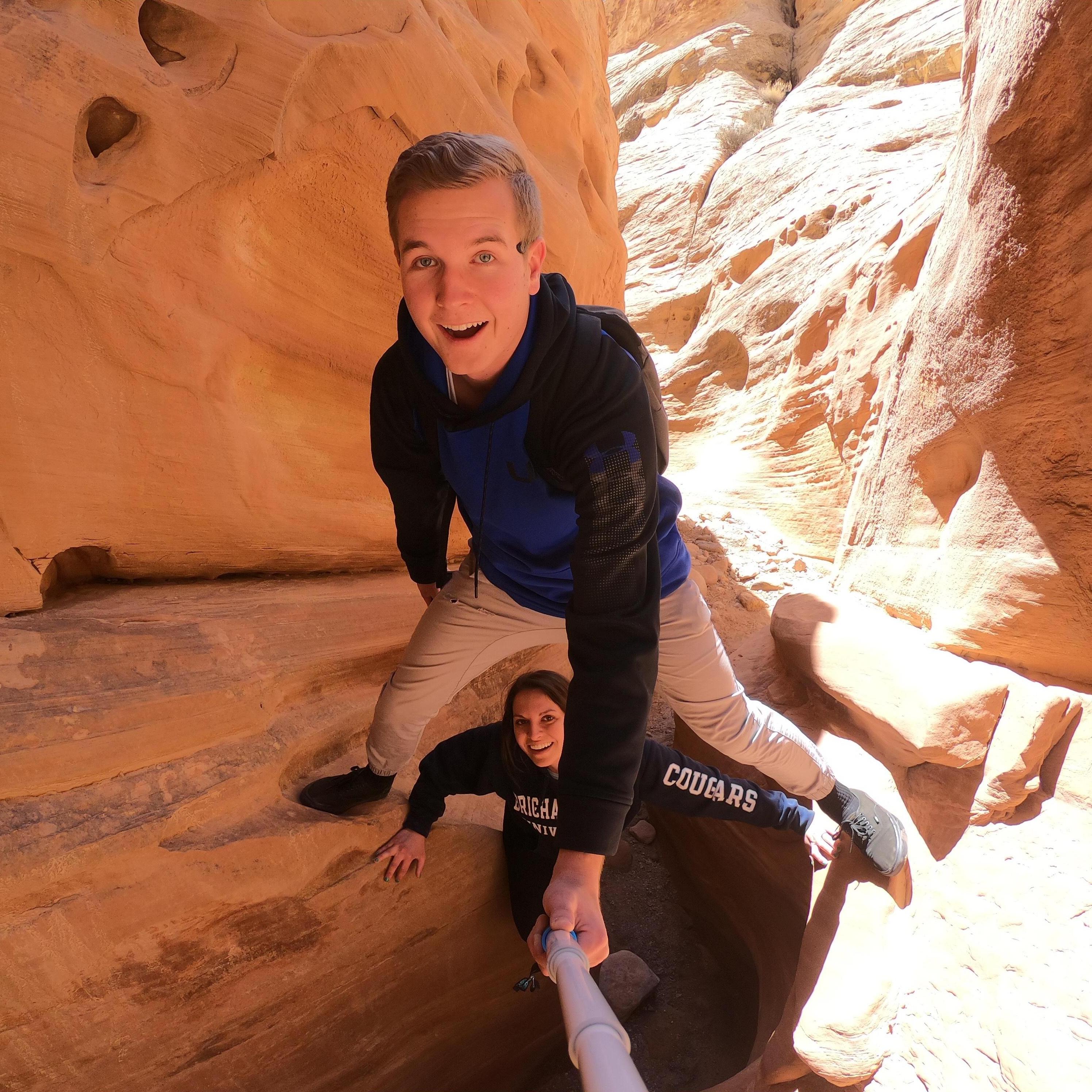 Adventuring in Little Wildhorse Canyon on Josh's birthday weekend