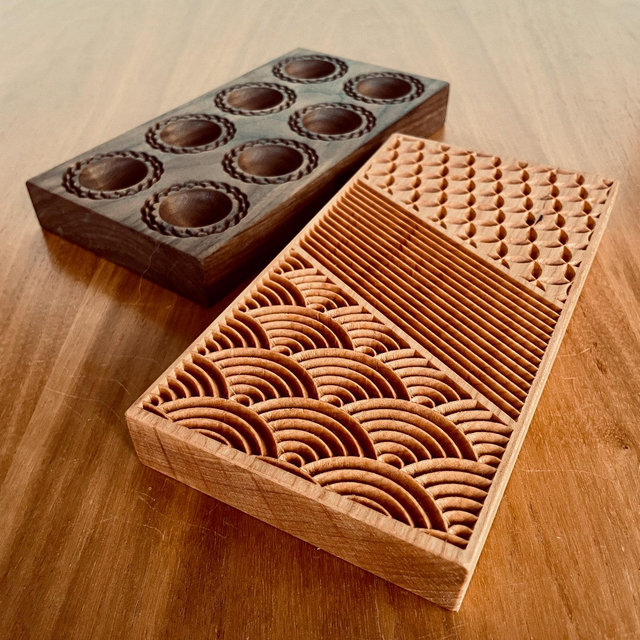 Wooden Ravioli Mold and Fresh Pasta Board Two-Sided. Wedding, Housewarming gift. Unique and Artist Made. Ravioli, Gnocchi, Garganelli.