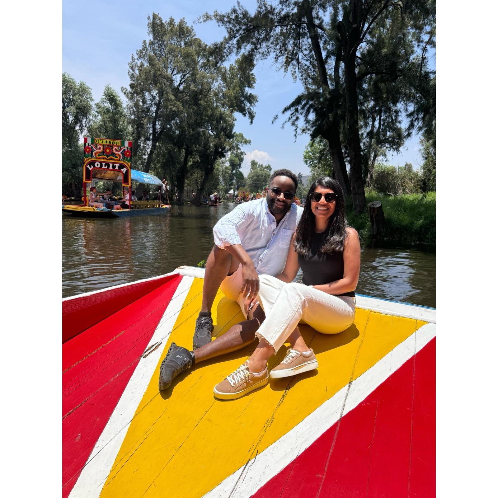 We loved exploring the canals of Xochimilco in Mexico City and seeing all the colorful boats