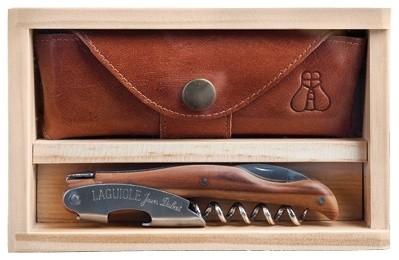 Laguiole Millesime Waiter's Corkscrew Set, Wood Effect