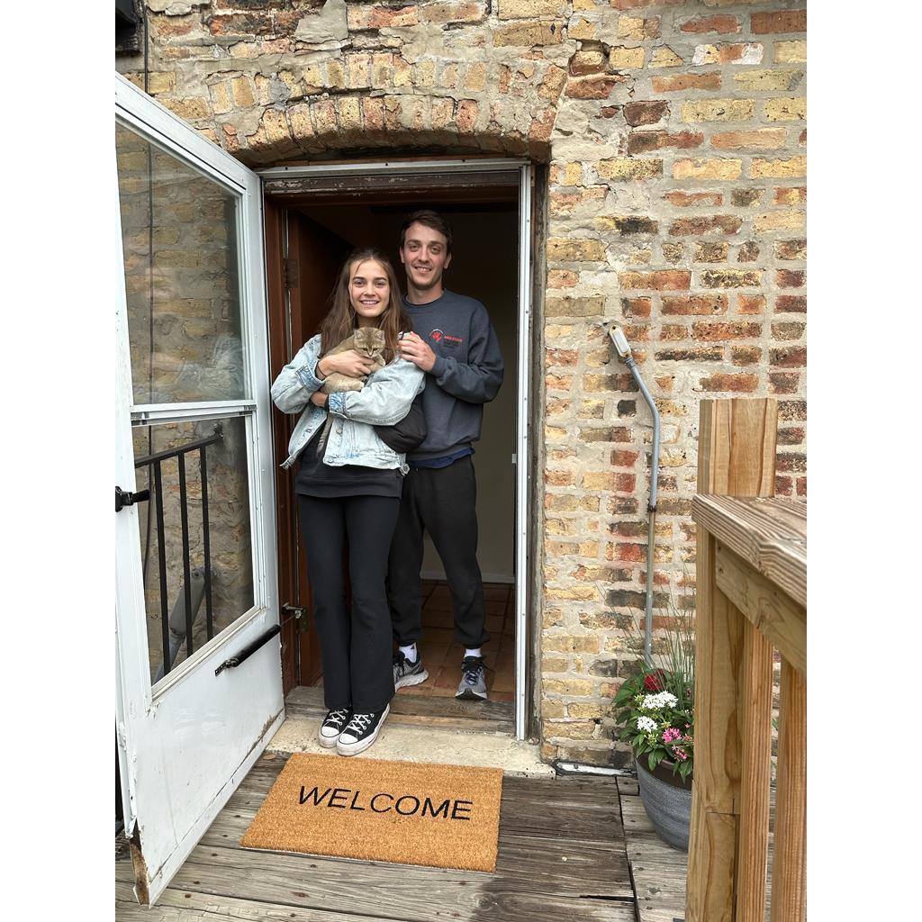 Our first apartment together!